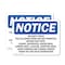 Signmission Security Check The Following Items Are Not OSHA Notice Sign, Plastic, 10in W x 7in L, 2PK OS-2PACK-NS-P-710-L-18271 - alternate 1